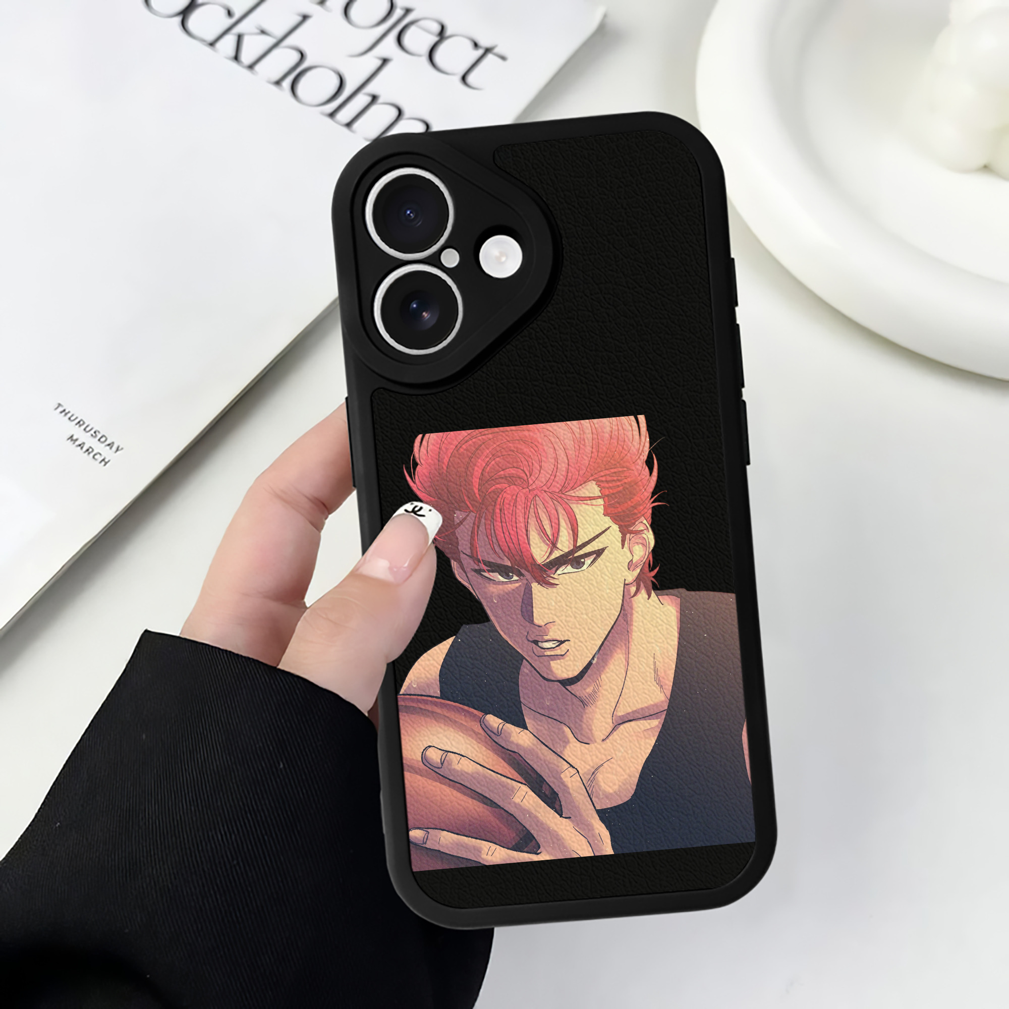 （画像用） SLAM DUNK／スラムダンク 【iPhone 16シリーズ対応】シリコンスマホケース（レザー調） 材質：シリコン